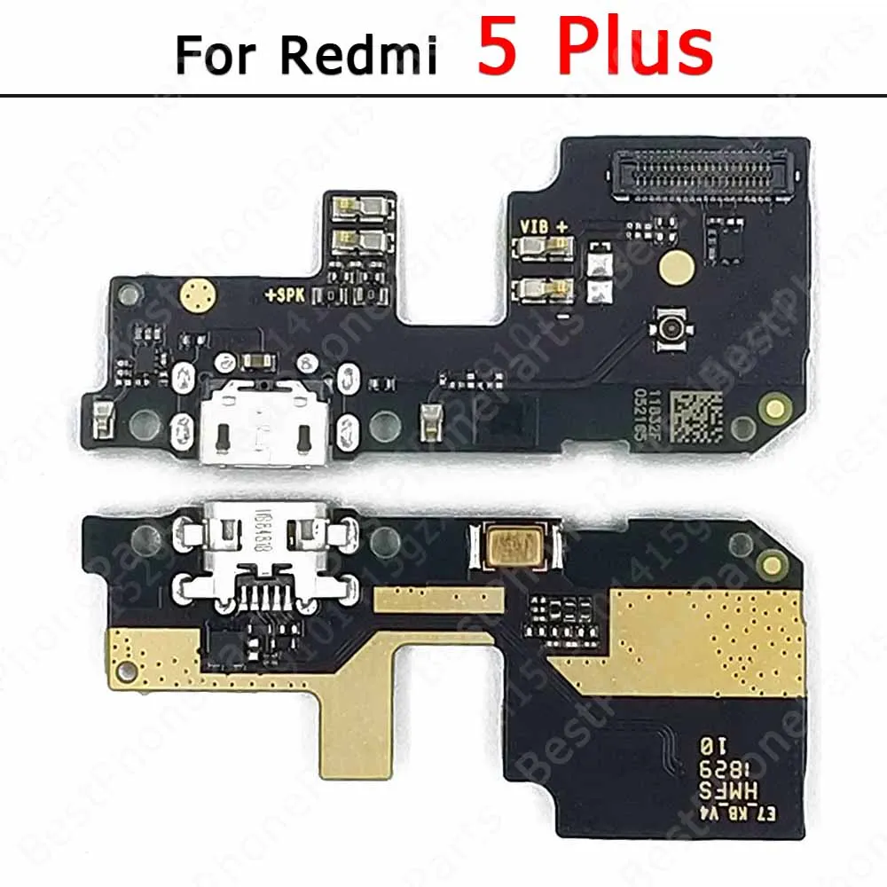 For Xiaomi Redmi 7 7A 6 6A 5 Plus 5A 4X S2 Pro 10 9 9A 9C 9T 8 8A Usb Charge Board Charging Port Pcb Connector Plate