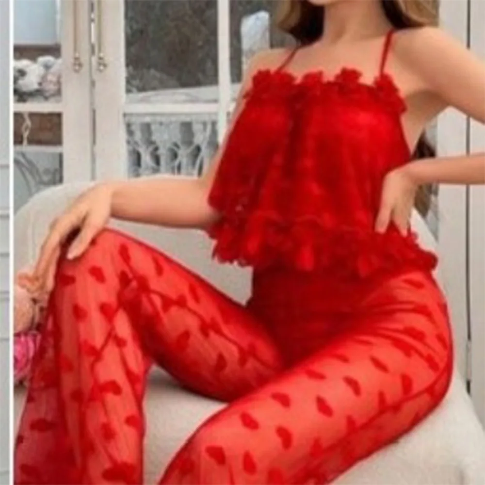 

Women's Sexy Pajamas Fashionable And Sexy See-through Lace Pajamas Sexy Lingerie Sleepwear Perspective Pajamas