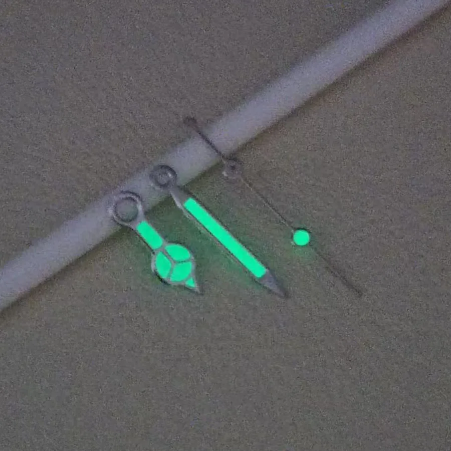NH35 Hands New Watch Accessories Silver Border Black Hands Green Luminous Suitable For NH35 NH36 Movement