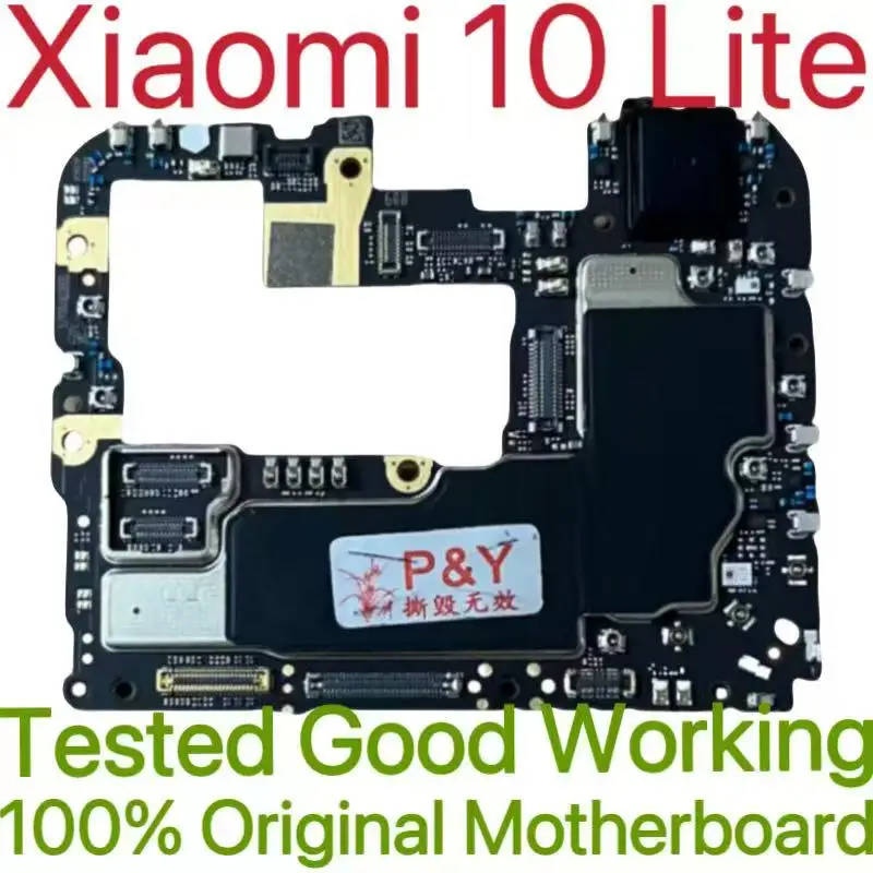 Algemene versie Origineel ontgrendeld moederbord voor Xiaomi 10 Lite Geteste printplaat Hoofdprintplaat voor Xiaomi 10 Lite