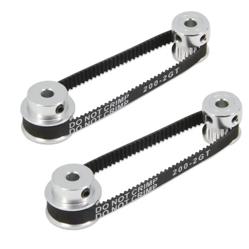 【بيع جديد】8 قطعة مجموعة GT2 عجلة متزامنة 20&30 أسنان 5 مم تتحمل بكرة توقيت من الألومنيوم مع حزام عرض 200 مم (20-30T-5B-6) #3