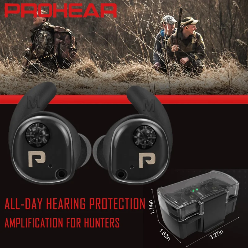 

PROHEAR Electronic Shooting Earbuds Bluetooth Noise Reduction Hearing Protection In-Ear Ear Protector with Clear Sound Amplifica
