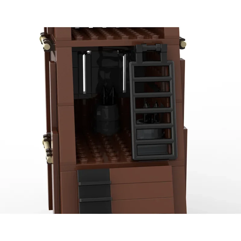 中世の城モデル Moc ビルディングブロック中世包囲タワー技術モジュラーレンガ DIY 組立建設おもちゃギフト