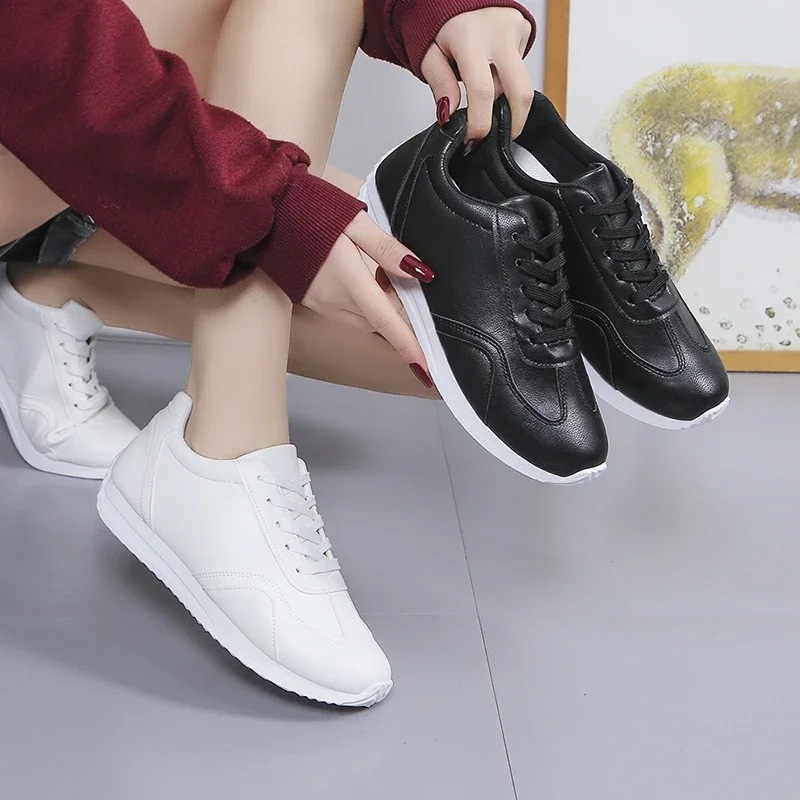 Vulcanized White Leather sneakers, Spring Comfort sneakers, casual shoes, School Tennis Fashion, 2024