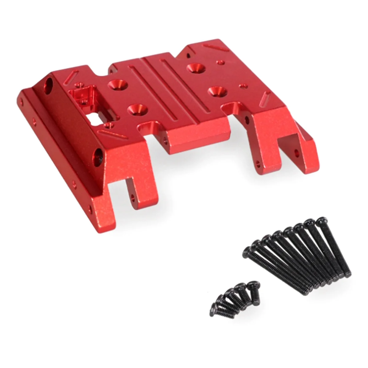 Aluminum Alloy Upgrade Gearbox Bottom Plate Red Rear Plate for MN86 MN128 G500 RC Car Spare Parts