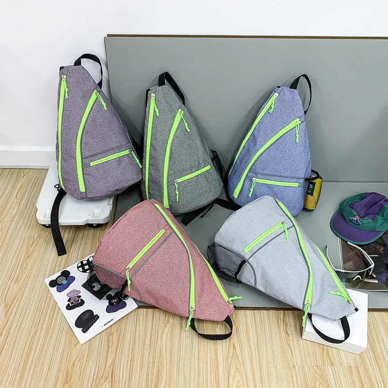Men Chest Bag Large Capacity Crossbody Pack Outdoor Sports Bags Waterproof Shoulder Packs Cycling Daypack Leisure Travel Package