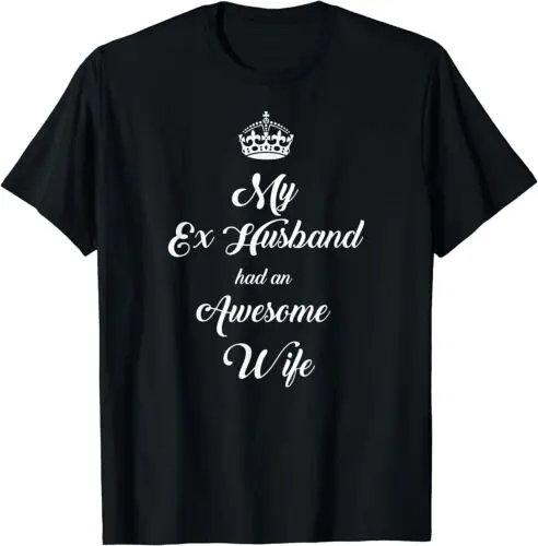 Camiseta divorciada para festa, camiseta divorciada, ex-marido e esposa, S-3XL