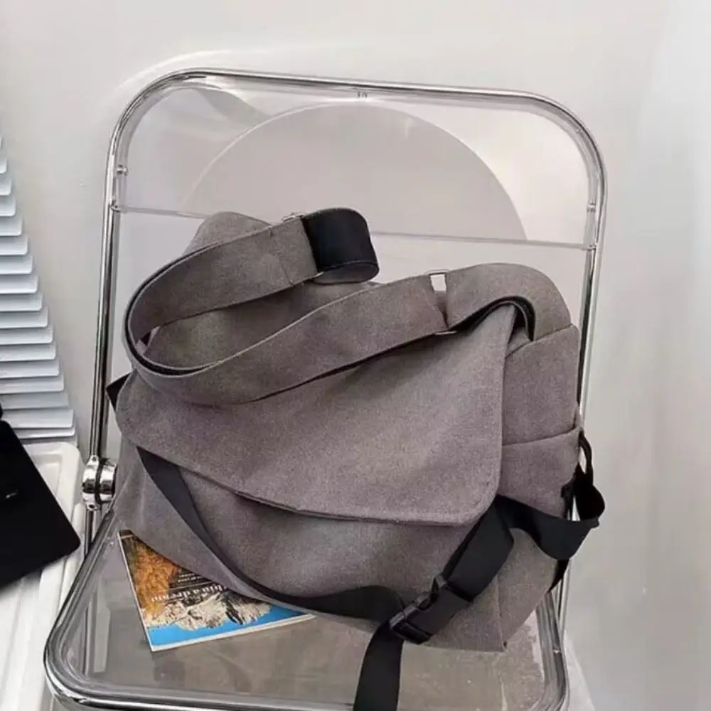 

Large-capacity Canvas Tote Bag Cross-body Versatile Messenger Bag Wear-resistant Korean Version School Bag School