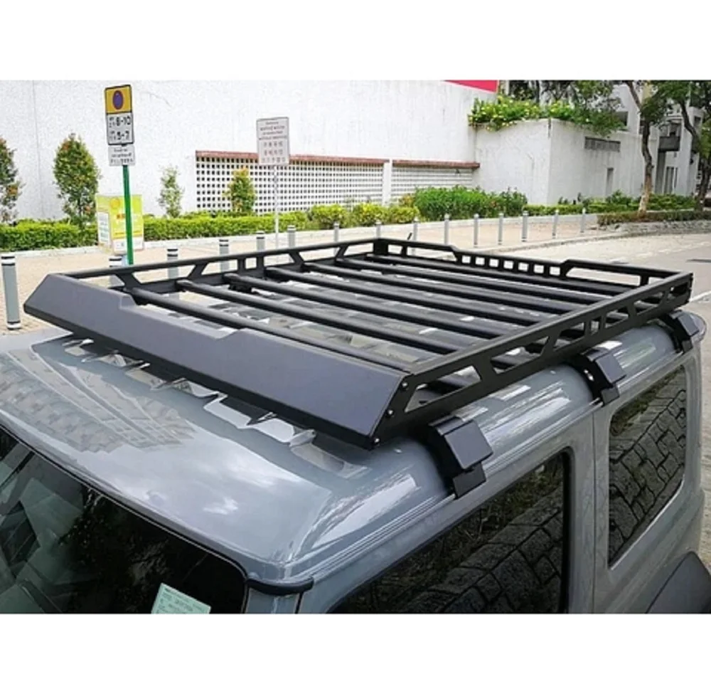 YH-E-N018 High quality  Aluminum Alloy New Style Roof Basket for SUZUKI JIMNY 2019-2020