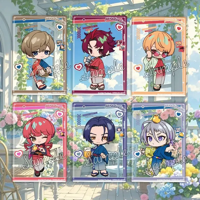 Paradox Live RAKU SPA Llavero de tarjeta transparente para mujer, KANATA, Anillo de llaves de acrílico, Colgante Tsubame Natsujun, Accesorios