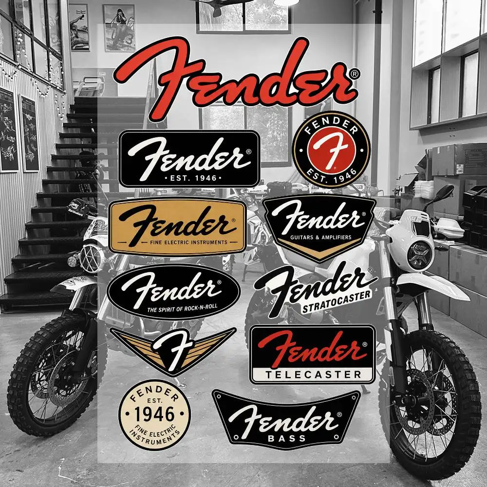 F-E-ndE-r Ästhetische Graffiti Wasserfeste PVC-Aufkleber für Auto Motorrad Skateboard Helm Notizbuch