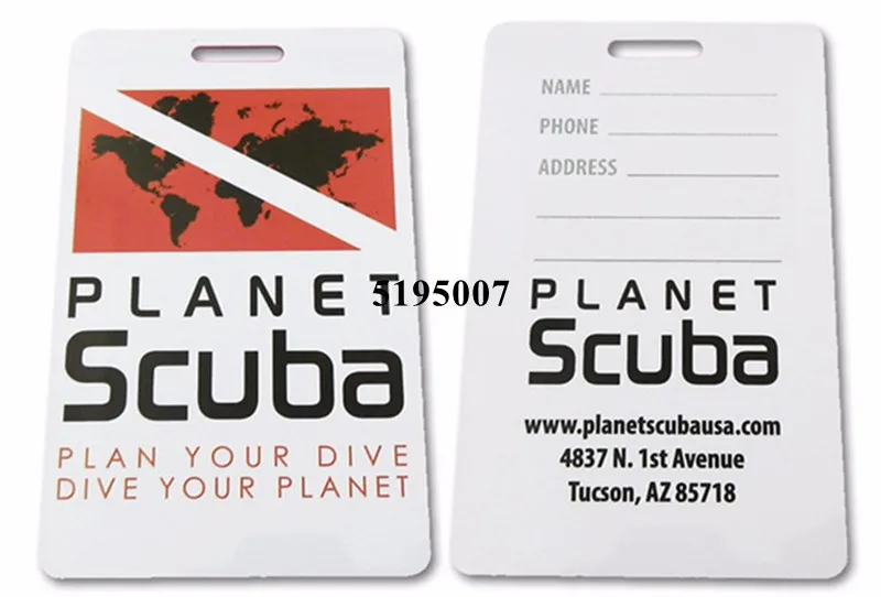 Custom Printing Plastic PVC Combo Card With Hole Punch