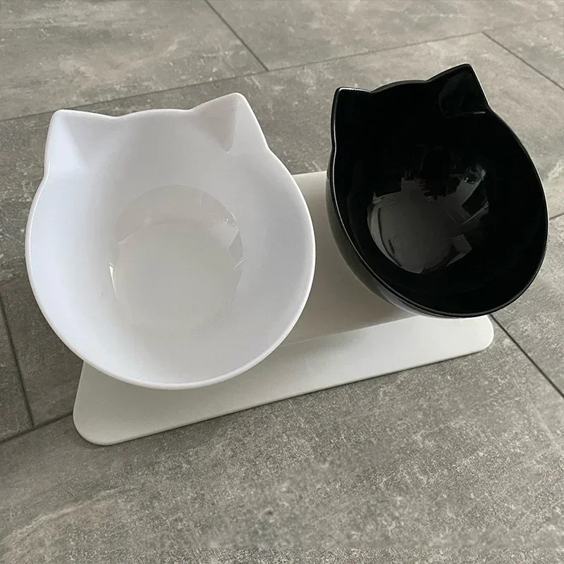 Non-Slip Double Cat Bowl Dog Bowl With Stand Pet Feeding Cat Water Bowl For Cats Food Pet Bowls For Dogs Feeder  Pet Supplies