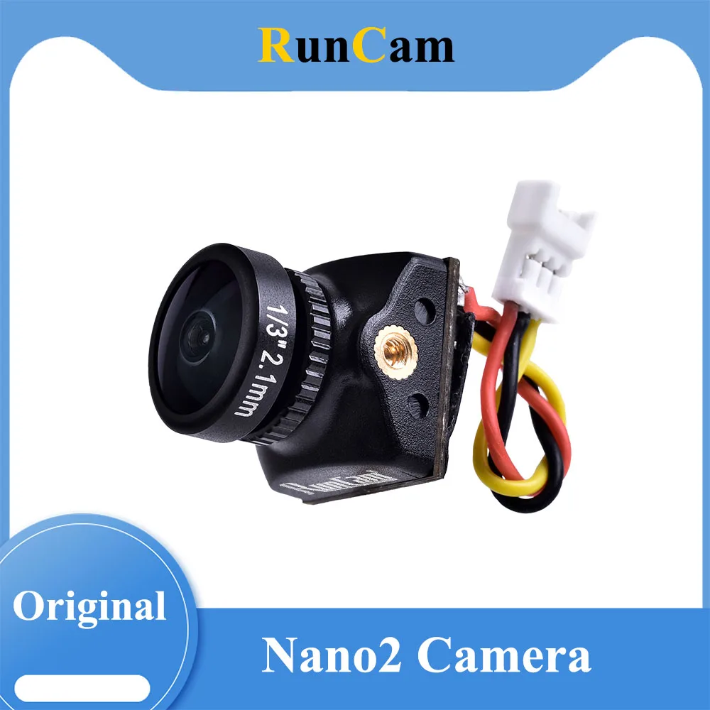 RunCam Racer Nano 2 700TVL 2.1mm(M8) FOV 155° /1.8mm (M8) FOV 17 1/3''CMOST FPV Mini Camera NTSC/PAL for FPV Racing Drone - image 1 of 5