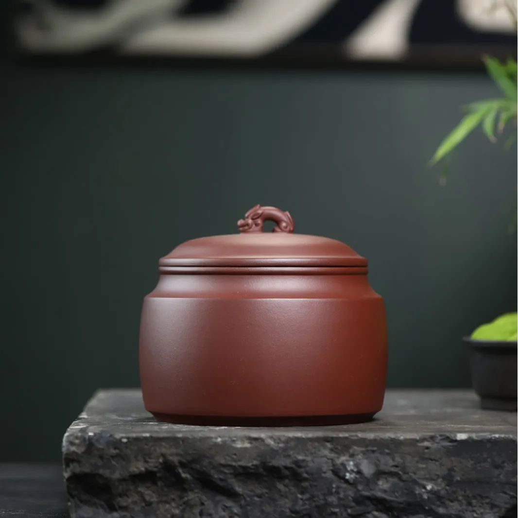 

Yixing Manufacturer Wholesale Gift Box, Purple Clay Sealed Canister, Universal 0.5Kg Black And Pu'er Tea Storage Canister