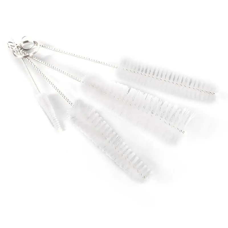 Bottle Cleaning Brush 4pcs Nylon Baby Bottle Cleaning Cup Brush Kit  Long Pipe Cleaners Multipurpose Household Cleaning Tools