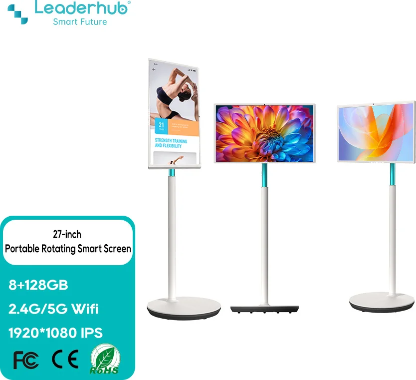 

27-Inch Full HD LED Smart Screen - Portable TV for Home Entertainment & Office Work