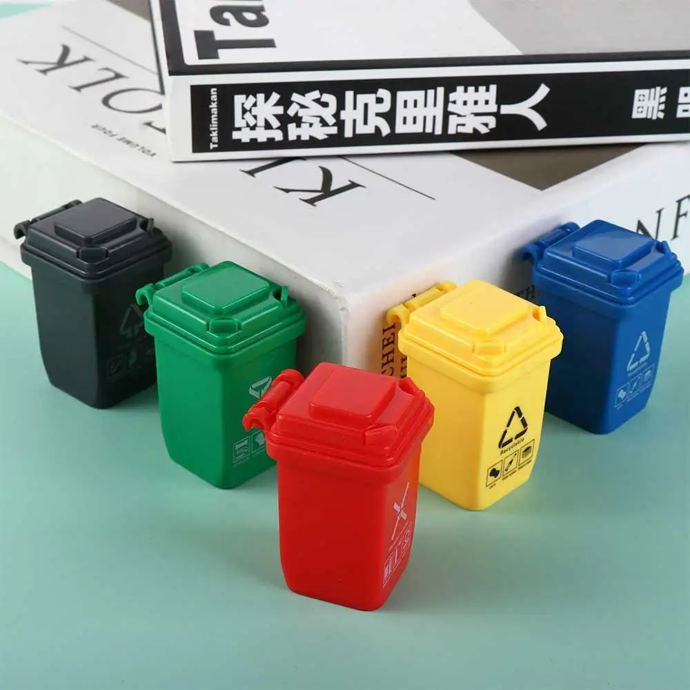 Doll House Decoration For 1:12 Miniature Dollhouse Miniature Simulation Trash Can Dollhouse Trash Can Simulation Furniture Toy