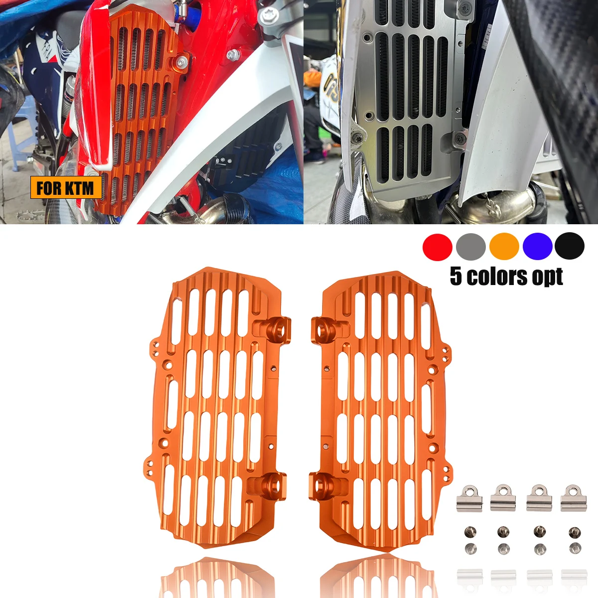 

For KTM 125-500 XC XCF XCW XCFW SX SXF EXC EXCF For Husqvarna TE FE TC FC Motorcycle Radiator Guard Protective Cover Accessories