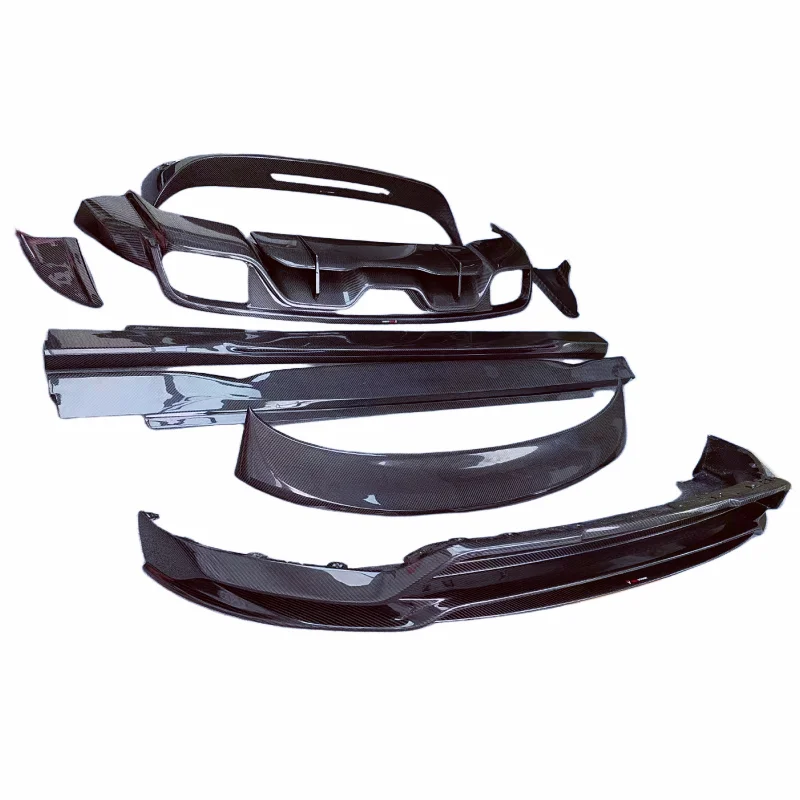 

Front Bumper Edge Side Skirts Rear Diffuser Rear Spoiler for the Porsche Cayenne 18-21 TK Style Carbon Fiber Body Kit