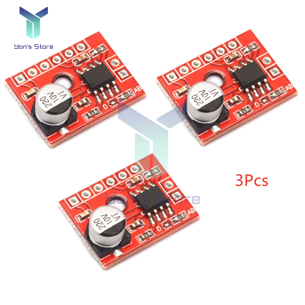 3Pcs XS9871 Mini Mono Stereo High Power Digital Audio Power Amplifier Board Audio Power Amplifier Board DC2.5V-5V 5W