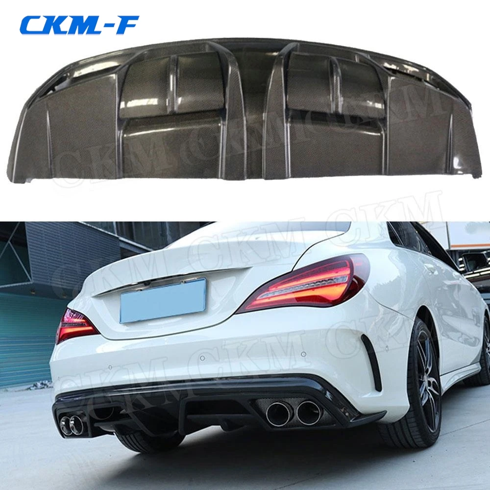 

Carbon Fiber Rear Lip Diffuser For Mercedes Benz CLA Class W117 CLA180 CLA200 CLA250 CLA260 CLA45 2013 - 2018 FRP Rear Bumper