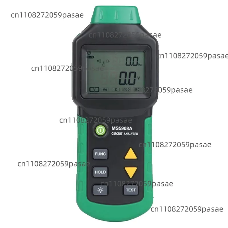 

AC100-240VMS5908A/MS5908 LCD Circuit Analyzer Tester With Voltage GFCI RCD Tester Socket Tester