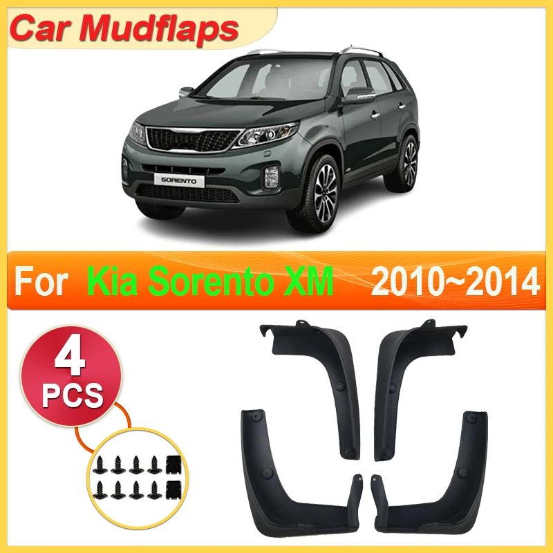 

Car Mudguards Parts For Kia Sorento XM MK2 2010~2013 2014 Front Rear Wheel Mudflap Fender Flare Cover Guard Auto Mud Accessories