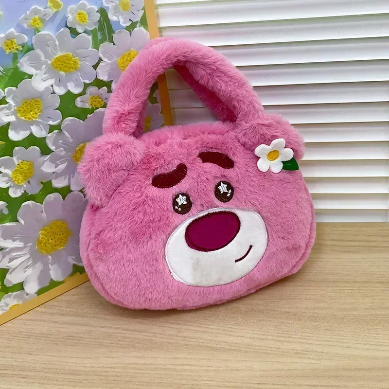 Kawaii Cartoon Handbag Plush Toy Doll Makeup Purse Kuromi Sanrio Bags My Melody Plushie Backpacks Christmas Gift for Girls