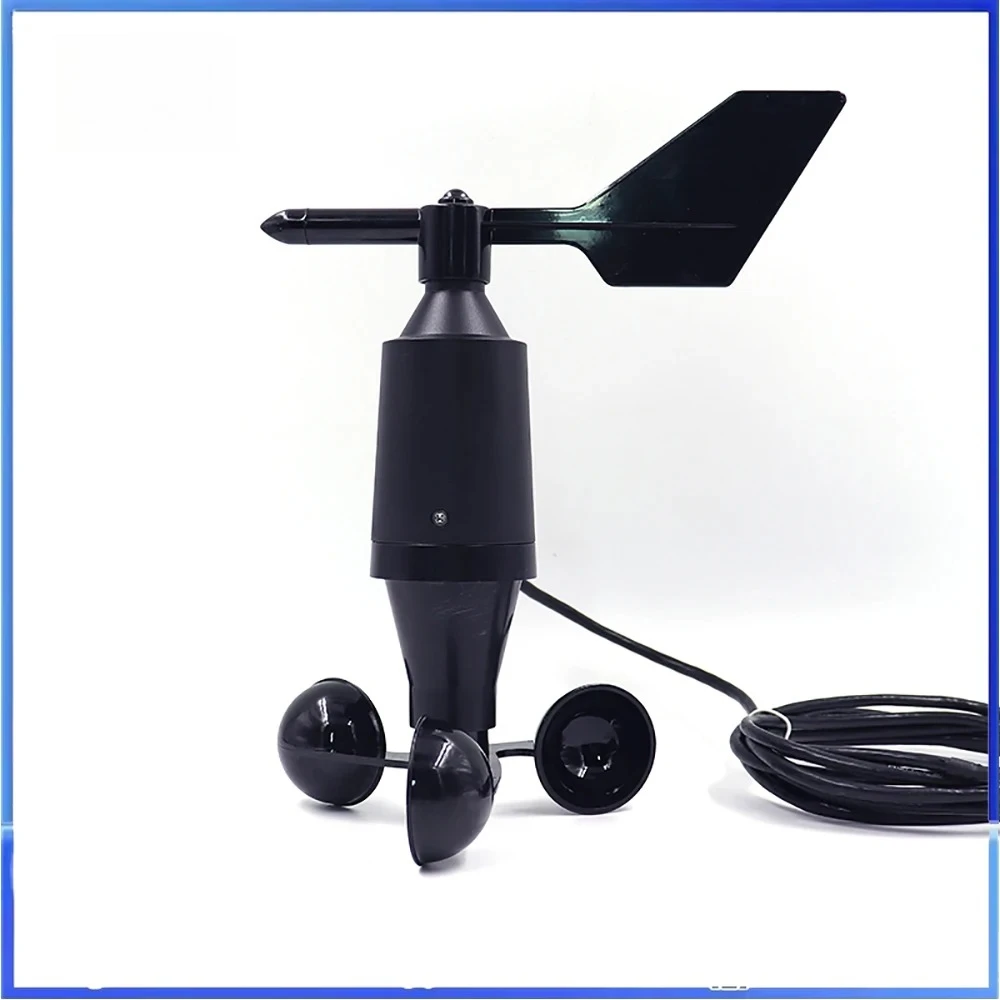 Integrated Wind Speed and Direction Sensor Outdoor Anemometer Wind Direction Transmitter Three Cup Type Wind Speed Detector