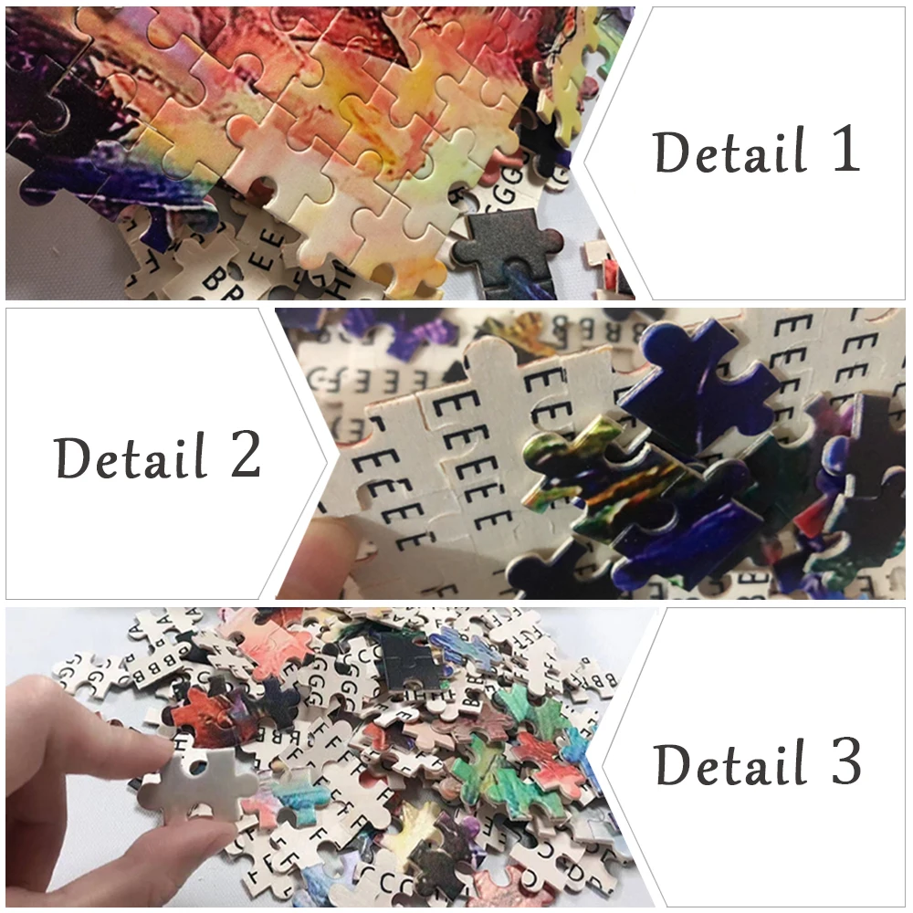 Children Wooden Jigsaw Puzzles 1000Pcs Assemble Puzzle Toys One Piece Luffy Family Game Cartoons Educational Toys for Kids Gifts