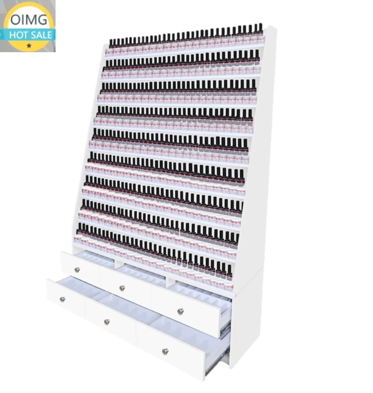 Nail Salon Furniture Nail Table Standing Rack for Nail Powder Rack Large Drawer  Display Shelf