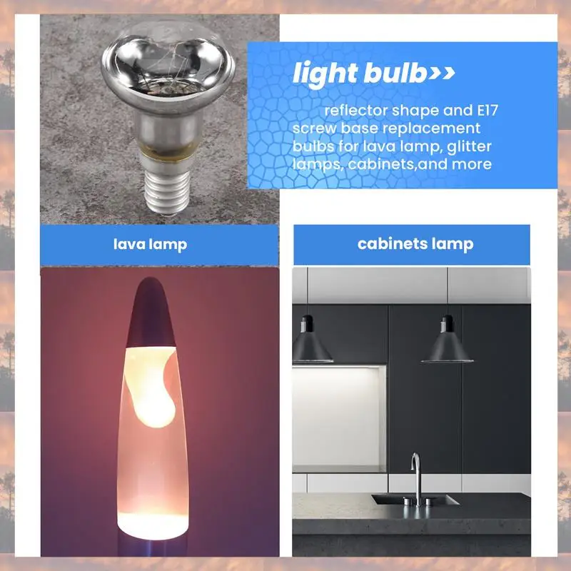 2025 Trend Replacement Lava Lamp E14 R39 30W Spotlight Screw In Light Bulb Clear Reflector Spot Light Bulbs Lava Incandescent
