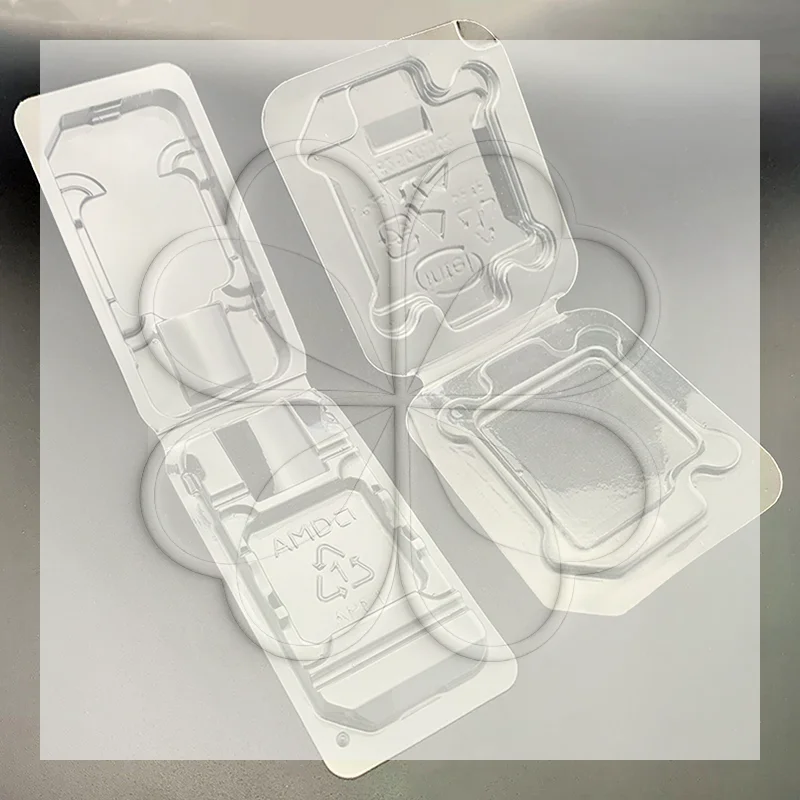 CPU Clamshell Protective Tray Box Holder 10Pcs Storage Case Compatible AM2 AM3 FM1 FM2 CPU