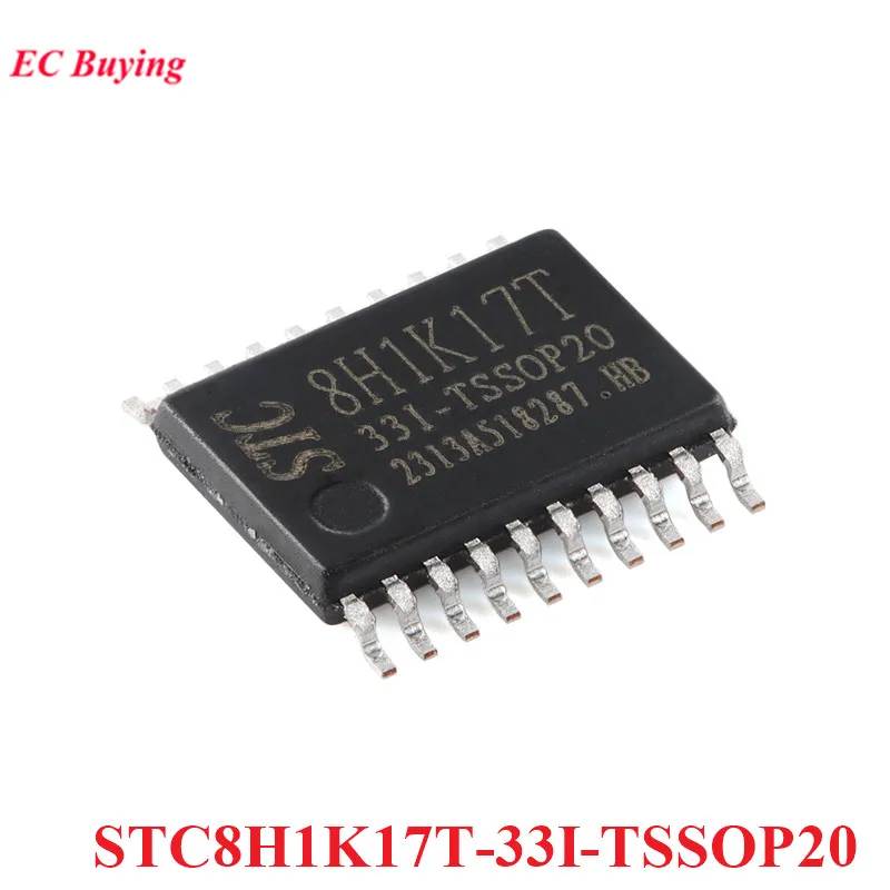 5/1pcs STC8H1K17T STC8H1K17T-33I-TSSOP20 STC8H1K17 STC 8H1K17T Single Chip 1T 8051 Microcontroller MCU IC Controller New Origina