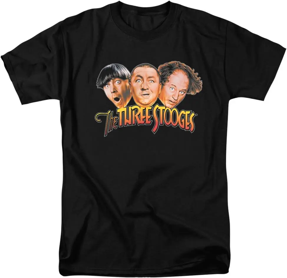 Popfunk Classic The Three Stooges Heads T Shirt & Stickers