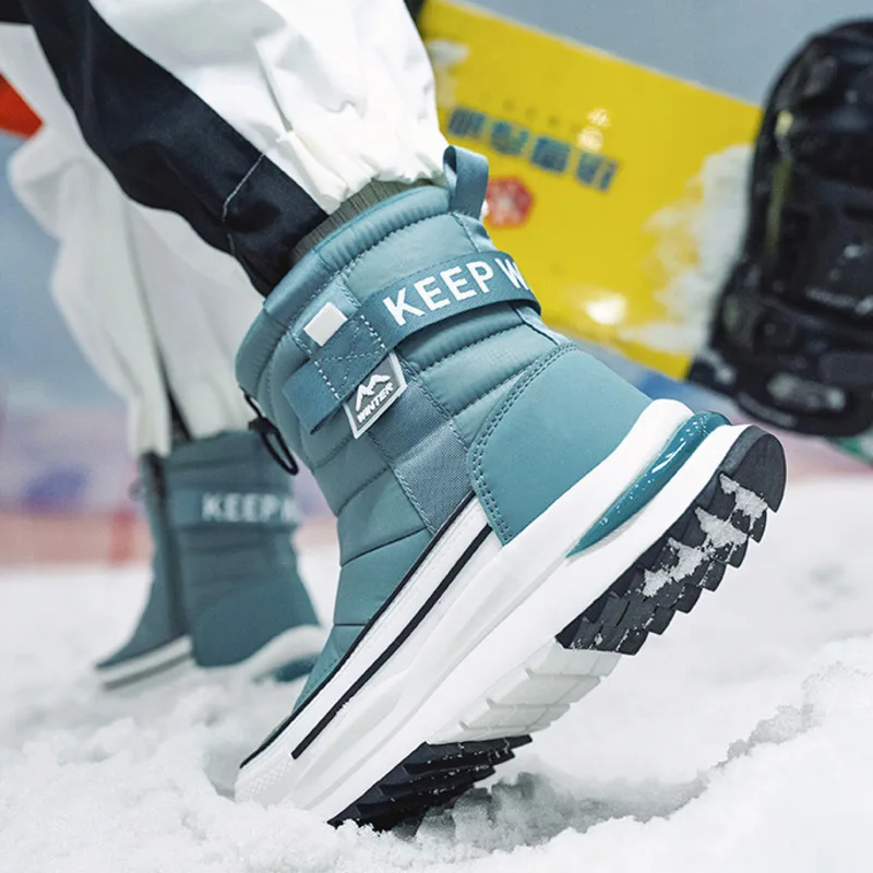 

High-Quality Winter Boots Women Thicken Warm Non-Slip Snow Boots for Women and Men Plush Short Boots Windproof Outdoor Ski Boots