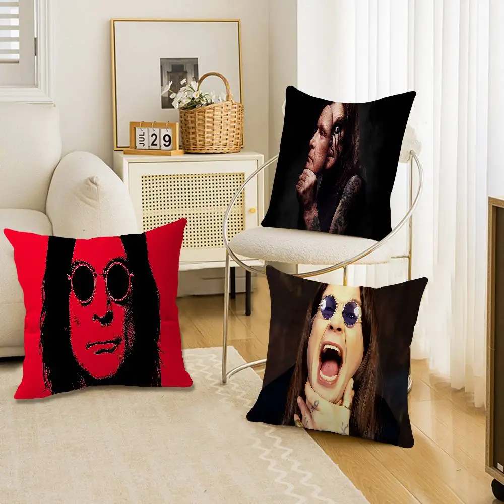 Ozzy O-Osbourne Cushion Cover Pillowcase Upholstery Sofa Throw Pillow Home Decor Pillowcas