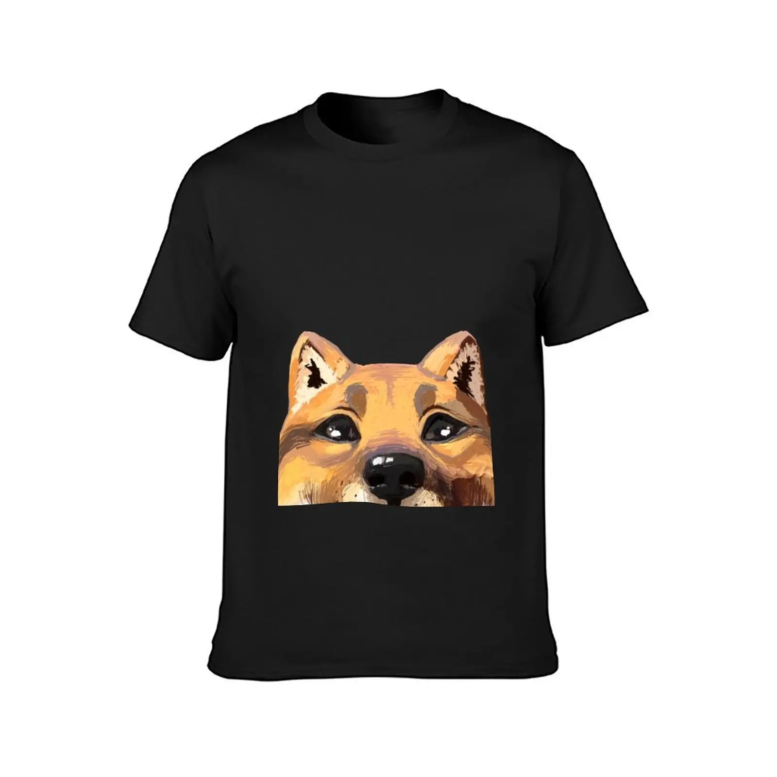 The cute cinnamon Shiba Inu dog muzzle T-Shirt boys whites plus size tops boys animal print mens t shirts casual stylish