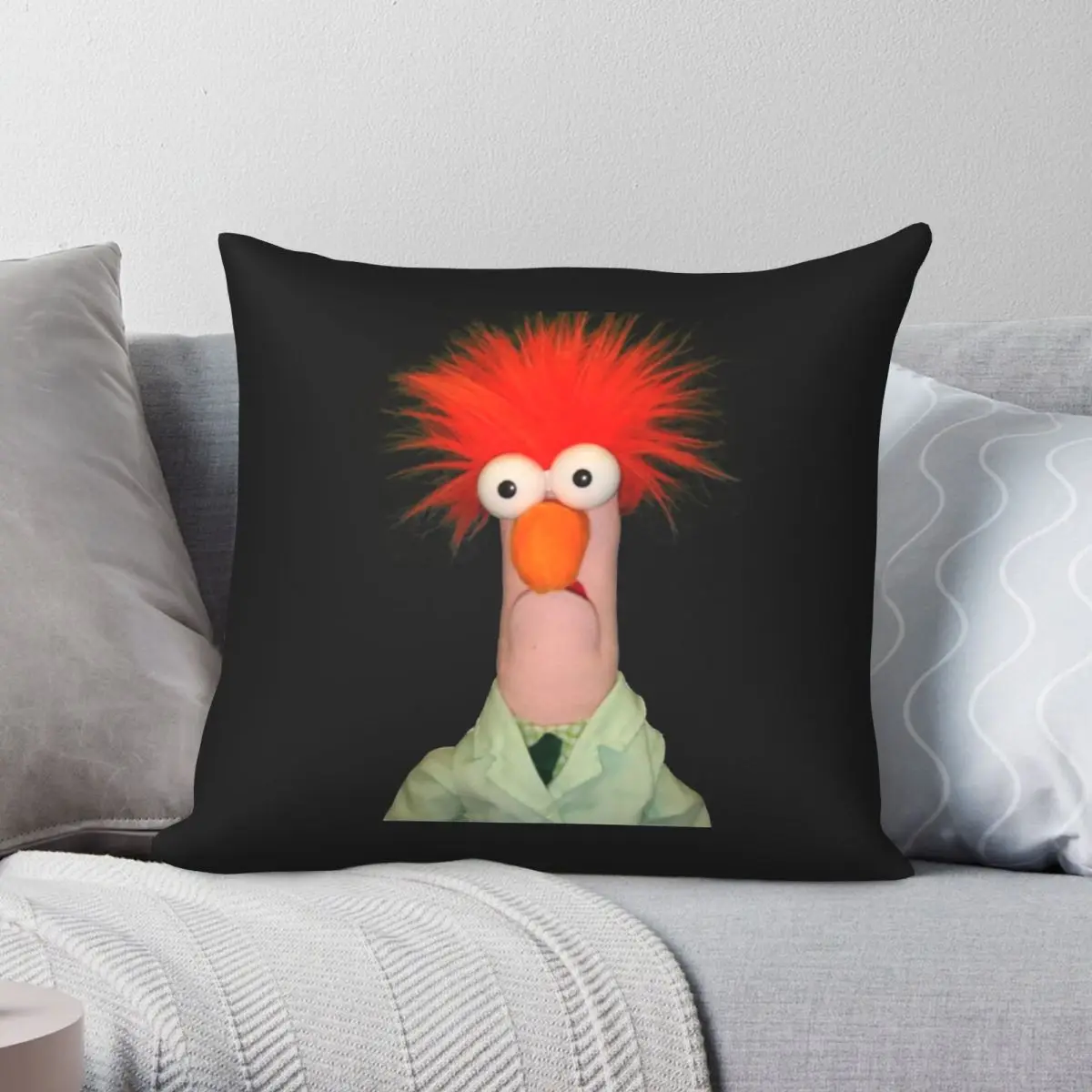Best Seller Beaker Square Pillowcase Polyester Linen Velvet Creative Zip Decorative Pillow Case Bed Cushion Cover 18