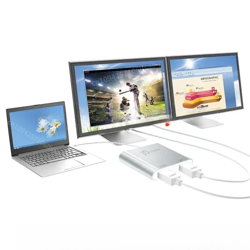 

J5Create JUA365 External Graphics Card USB3.0 To 2 Channel 2K4K DualDisplay Supports