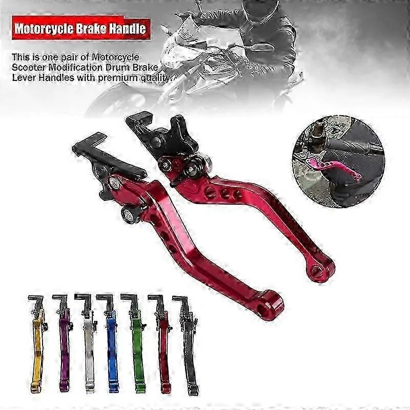 Universal Aluminum Brake & Clutch Levers for 125cc Motorcycle - CNC Dual Disc Replacement Handles (1 Pair Set)
