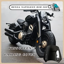 Customized For BENDA NAPOLEON BOB500 Benda Chinchilla 450 Motorcycle Retro ABS Plastic Screen Headlight Fairing Windshield Cover