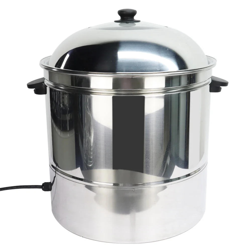 Stainless Steel Electric 48L Multipurpose Food Steamer for Cooking Sweet Corn Vegetables Seafood