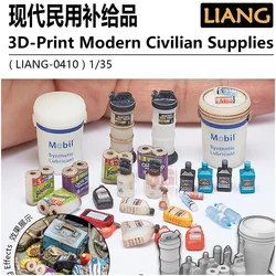 LIANG scene accessories 0410 civil model supplies oil pump oil barrel cans cleaner