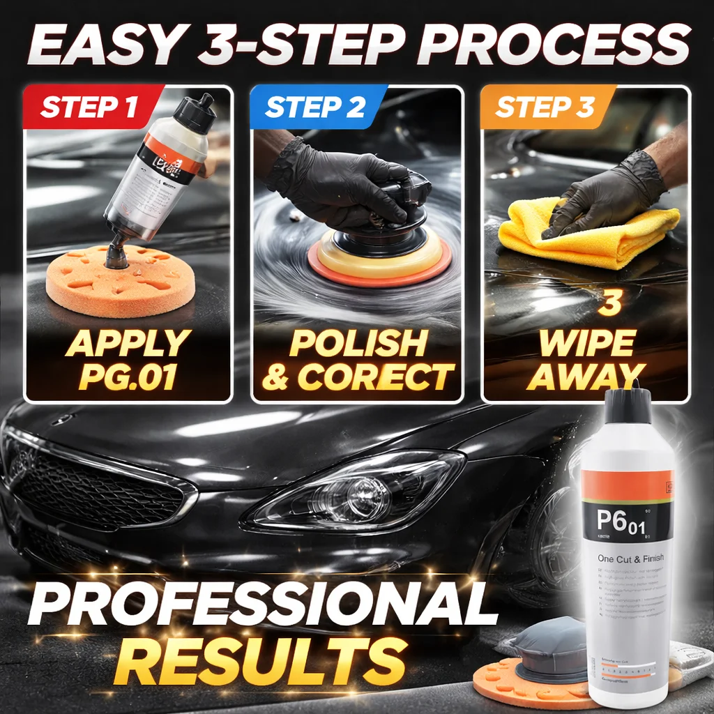 One Cut & Finish P6.01-Automotive One-Step Cut & Finish Polish – Fast Results, Showroom Gloss view 4