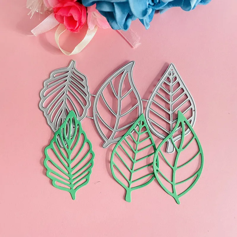 3 piece set leaves  decoration die Metal Cutting Dies DIY Scrapbook Paper Cards Embossing Craft Die Cut handmade craft