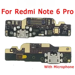 Charging Port For Xiaomi Redmi Note 6 Pro Charge Board USB Plug PCB Dock Connector Flex Cable Replacement Spare Parts