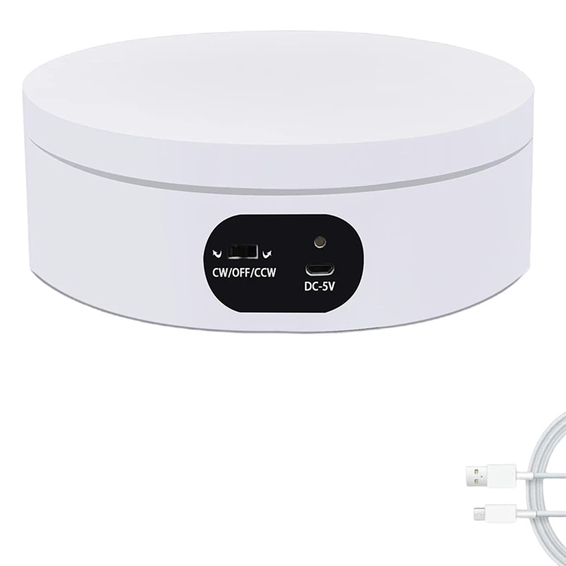 Super Sale 16cm Adjustable Speed Motorized Turntable Rotating Display Stand