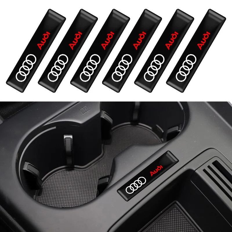 10 pz Car Styling 3D adesivi in vinile epossidico decalcomanie accessori per Audi A5 B7 Q7 A3 A4 B8 TT R8 A8 Q5 Q3 S3 A1 Quattro emblema distintivo